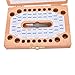 CoscosX Baby Wooden Tooth Fairy Box Child Kids Tooth Keepsake Holder Organizer Souvenir Box (Square)