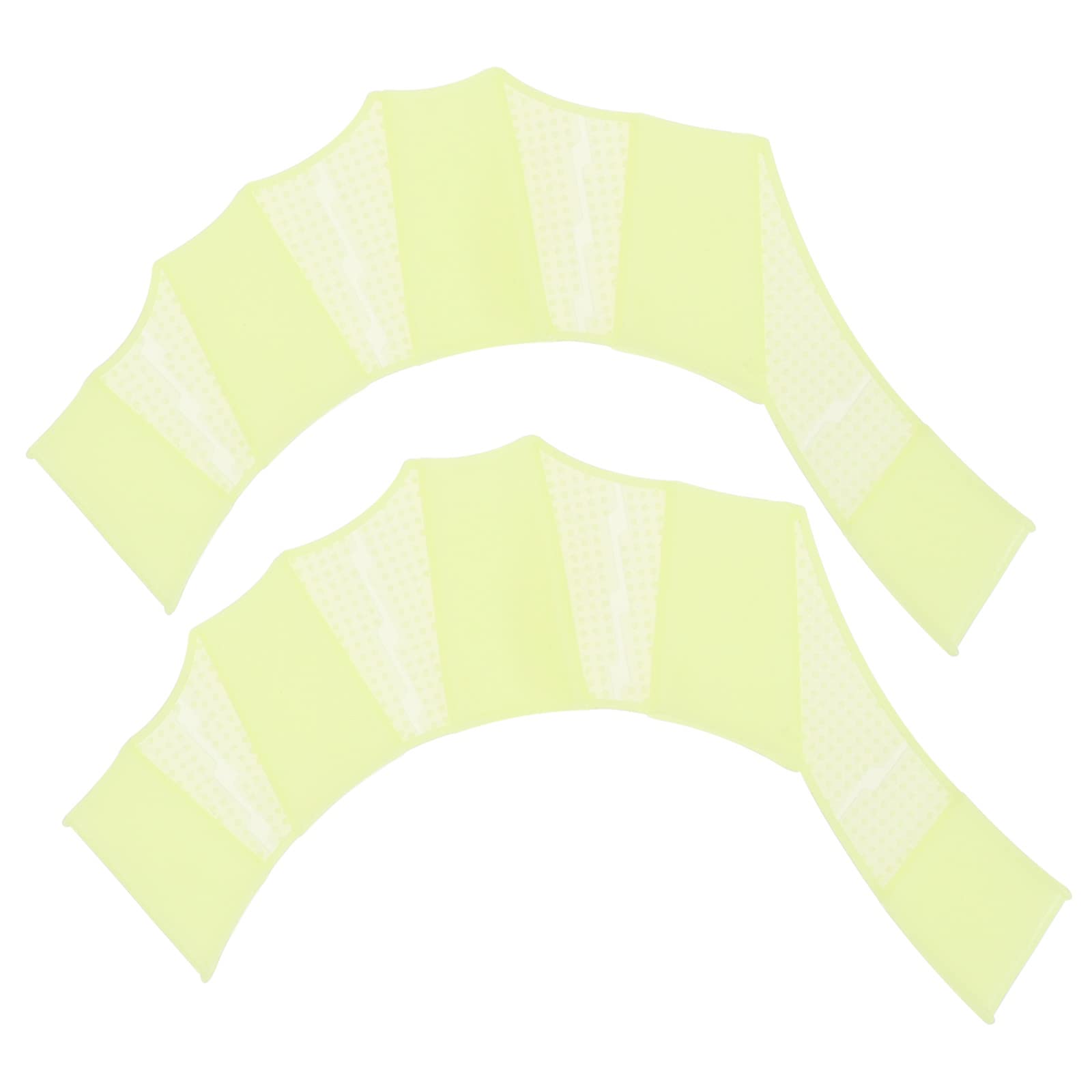 PATIKIL Silicone Swimming Gloves, 1 Pair Webbed Swim Gloves Finger Frog Type Water Resistance Gear Paddle Fins for Aquatic Training, Green, S