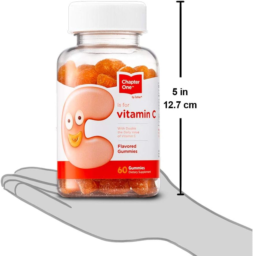 Vitamin C Gummies - Chapter One - Great Tasting Chewable Vitamin C for Kids, Certified Kosher, 60 Gummies - Image 5