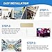 1byone 65 Miles Digital TV Antenna with Enhanced VHF UHF Reception, Adjustable HDTV Amplifier Signal Booster, USB Power Supply, 19.7ft Thicker Coaxial Cable for HD 4K 1080P Free TV