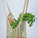 DimiDay Cotton Net Shopping Tote Ecology Market String Bag Organizer-for Grocery Shopping & Beach, Storage, Fruit, Vegetable