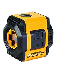 Johnson Level & Tool 40 6603   Nivel láser de autonivelación cruzada con plomo y líneas de nivelación