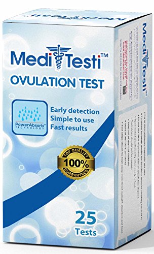 MediTesti™ Ovulation Test - Includes 25 Ovulation Test Strips (LH test)