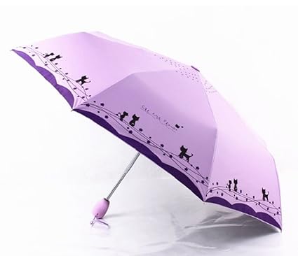 Flowers Windproof Ultralight Sun Rain Automatic Folding Umbrella