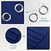 NICETOWN Blackout Curtain Panels 84 - Window Treatment Energy Saving Thermal Insulated Solid Grommet Blackout Drapes for Living Room (Navy Blue, 1 Pair, 52 by 84-Inch)