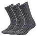 Eternities Men's 3 Pack Thermal Thick Knitting Winter Fall Wool Crew Socks