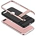 JETech Case for iPhone 7 Plus, Microfiber and Self Stand, Rose