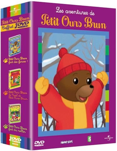 Les Aventures De Petit Ours Brun - Coffret - Petit Ours Brun Fait Des Farces + Petit Ours Brun Fait Du Roller + Le Noël De Petit Ours Brun
