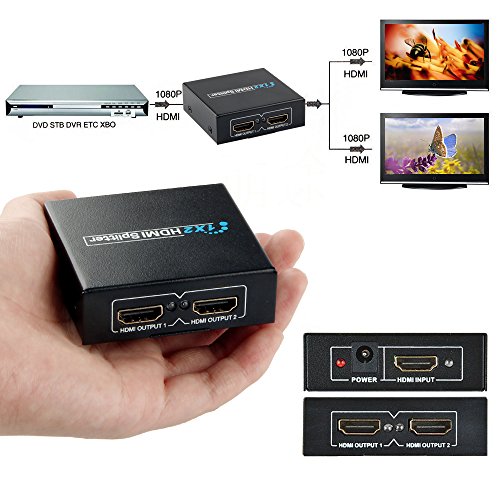 ShiRui Q9 4K HDMI Splitter 1x2 Switch for Full HD 1080P 3D,HDMI Adapter for HDTV,PC,Projector