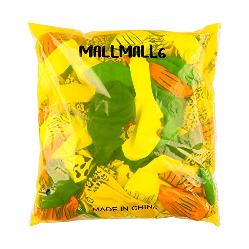 MALLMALL6 93Pcs Safari Animal Balloons Jungle Theme Birthday Party Supplies Decorations Forest Zoo Animals Latex Balloon Party Favor Wildlife Helium Balloon Bunch Baby Shower Room Decor for Kids