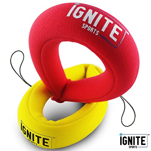 Floating Camera Strap (Twin Pack) Waterproof Digital Camera Float - Great with GoPro Panasonic Lumix Nikon COOLPIX Canon PowerShot Fujifilm FinePix Olympus Sony! (Red & Yellow)