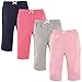 Luvable Friends Unisex Baby Cotton Pants, Girl Solid, 6-9 Months