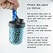 Classic Blue Glass Mason Jar Drinking Bottle by County Line Kitchen with Durable, Convenient Flip Cap Lid, Drinking or Storage Container, Leakproof, 1 Quart by County Line Kitchen
