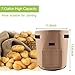 LEHOUR Potato Grow Bags, Planter Bag 7 Gallon, Garden Bags for Vegetable, Fabric Planting Pots with Handles, Potato Planter Bag with Access Flap, Breathable Nonwoven Growing Gags, 3 Pack Light Brownthumb 2