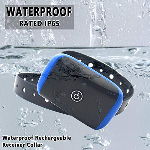 2019 Wireless Electric Dog Fence System Outdoor Invisible Wireless Dog Fence Containment System 550YD Remote Control with Rechargeable Waterproof Receiver Beep/Shock/Static Mode Dogs
