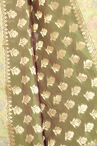 Chandrakala Women's Cotton Silk Banarasi Saree with Unstitched Blousepiece - Image 17