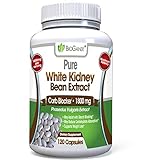 100% Pure White Kidney Bean Extract 1800mg Serving (120 Capsules) Best Carb and Fat Blocker & Starch Intercept Supplement for Weight Loss