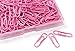 PTC Office 180PCS Colored Paperclips Metal Bookmark Memo Note Paper Clip, 28mm, (Pink)