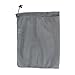 SGT KNOTS Mesh Bag USA Made (Small) 550 Paracord Drawstring Bag - Ventilated Washable Reusable Stuff Sack for Laundry, Gym Clothes, Swimming, Camping, Diving, Travel (15 inch x 22 inch - Gray)