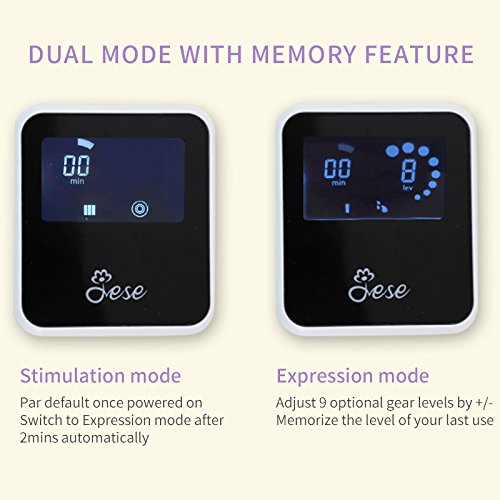Electric Breast Pump, JESE Breastfeeding Pump with Portable Handbag