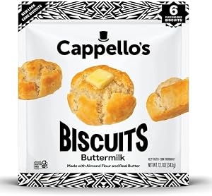 Cappello's Buttermilk Biscuits, Gluten Free, Frozen Bread 12.1oz