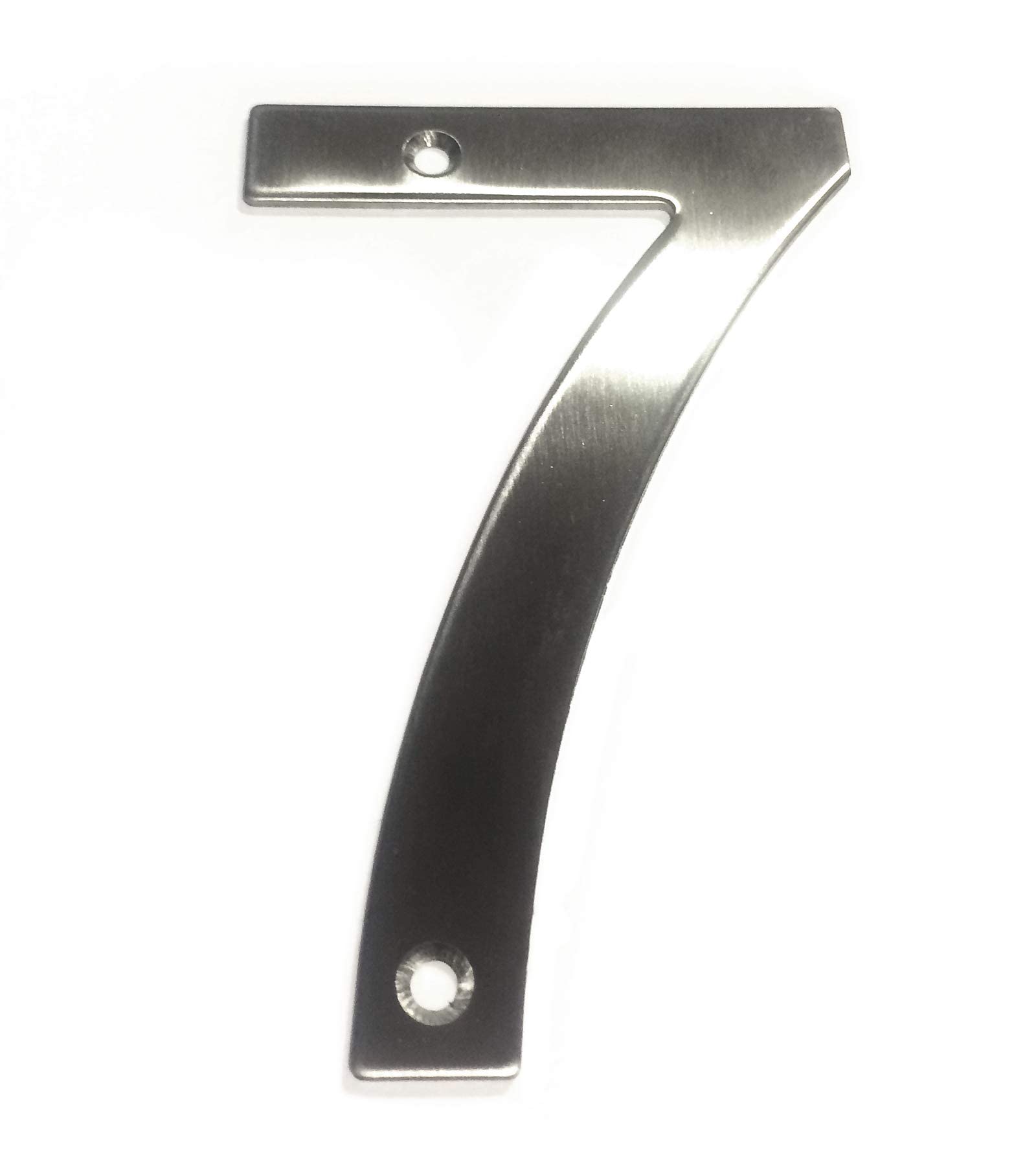 Brushed Stainless Steel House Numbers Screw on All Numbers 10cm Tall - 1 to 9999#(None)~(None)~7