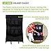 Champion Sports Vinyl Helmet Bag: Softball & Baseball Sports Equipment Caddy with Hanging Hooks - Holds 8 Helmets