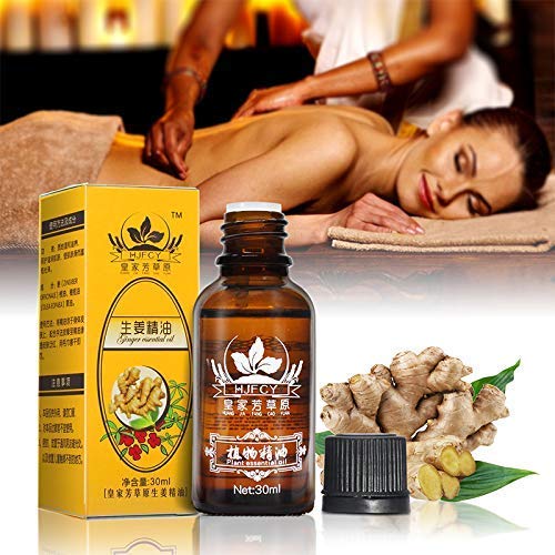 Natures Ginger Oil Essential Massage Scrubbing Oil 100% For Men & Women Promote Blood Circulation Relieve Muscle Soreness Pure Natural