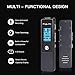 Digital Voice Recorder, Anglink 8GB Sound Audio Recorder Voice Activated Recorder Dictaphone with MP3 Player, Double Noise Reduction Microphone and LCD Screen