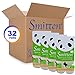 Smitten Premium Bamboo Toilet Paper, Plastic-Free, No Lint, No Core-No Waste, Unbleached, 3-ply | 32 Rolls (Bulk)