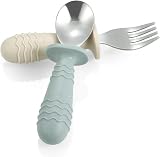 PandaEar 6 Pieces Baby Toddler Silicone Stainless Steel Utensils Silverware view 6