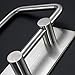 Kabter Toilet Paper Holder Wall Mount 3M Self Adhesive, Brushed Stainless Steel