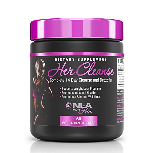 NLA for Her - Her Cleanse - Complete Detoxifier and Cleanse - Full Body Cleanse & Detox Support, Promotes Healthy Digestive System, & Prevents Bloating and Gas - 60 Vegetarian Capsules