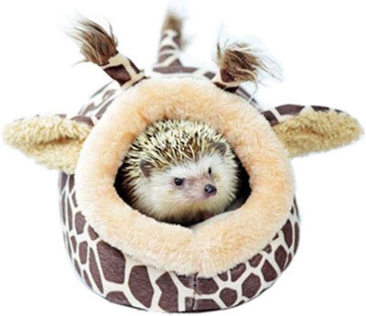 UKCOCO Guinea Pig Bed - Washable Guinea Pig Cage Accessories Small Animal Bed Hideout for,Chinchilla,Hamsters,Hedgehog - Giraffe Style - Image 3
