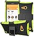 Microsoft Nokia Lumia 730 / 735 Case Case,DIOS CASE(TM) Heavy Duty Tyre Texture Design Dual Layer Hybrid Hard Plastic+Rubber Armored Protection Rugged Impact Resistant Kickstand Case Cover (Green)