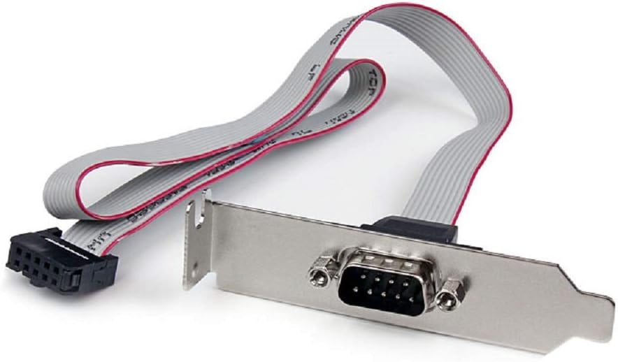 StarTech.com 1 Port 16in DB9 Serial Port BRacket to 10 Pin Header, Low Profile, low profile DB9 Header