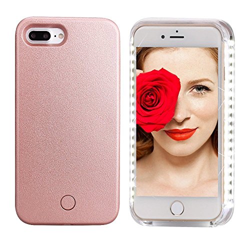 Sanluba Selfie Light Phone Case LED Illuminated Shell Cover Back Cover Photography Enhancing Facetime For iPhone 7/8 Plus