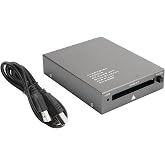 PC Card Reader，USB2.0 Interface PCMCIA Card Reader，68PIN ATA Flash PCMCIA PC Card to USB 2.0 Industrial Grade Card Reader，Plug and Play，Compatible with Multiple Systems