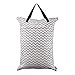 ALVABABY Large Wet Dry Bag,Waterproof Hanging Cloth Diaper with Double Zippered Pockets (25x18 inches) Laundry Bag HL-S33