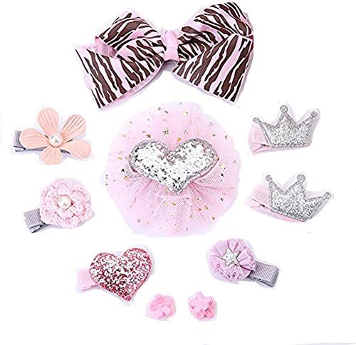 Frealm Boutique Baby Girls Toddler Hair Bow Clips Barrettes Hairpins Mixed Set