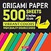 Origami Paper 500 sheets Vibrant Colors 6