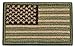 Tactical Morale Patch USA Embroidered American Flag Patch Hook and Loop Fastener Backing Emblem (Multitan)