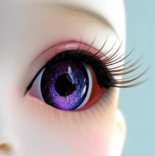 1 Pair Handmade Acrylic Purple Stay Sky Half Ball Eyes for BJD Dollfie SD Doll