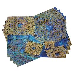Ambesonne Ethnic Place Mats Set of 4, Traditional