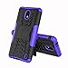 Nokia 2 Case(Not for Nokia 2V),Mustaner Dual Layer Shock-Absorption Armor Cover Full-Body Protective Case with Kickstand Combo PC+TPU Back for Nokia 2 (Purple)