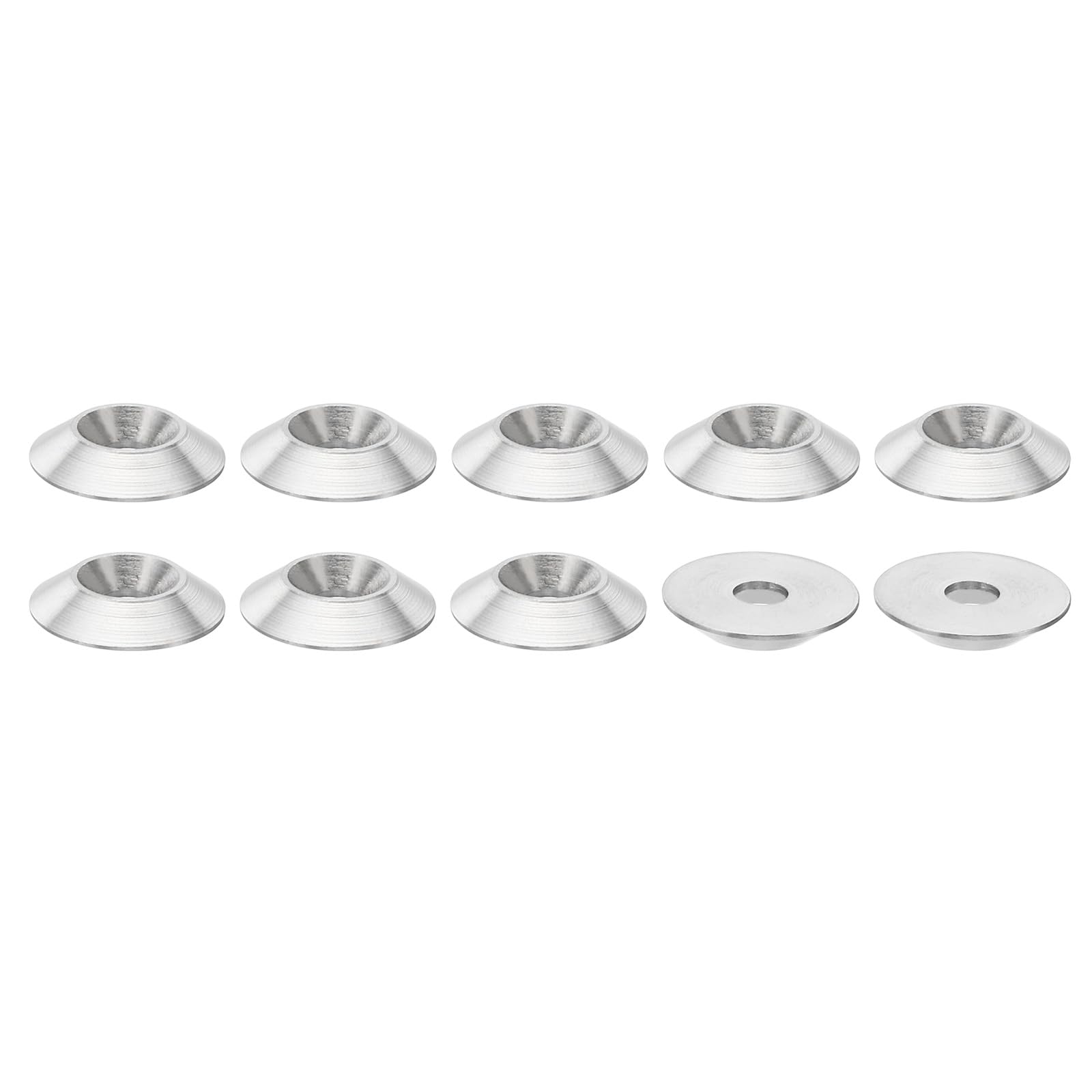 PATIKIL M4 Finish Countersunk Washer, 10pcs 16mm Dia. 3mm Tall Solid 304 Stainless Steel CNC Finish Cup Washer Screw Head Gasket for Industrial Construction — image 1