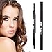 HeyBeauty Eyebrow Pencil with Brow Brush, Waterproof Automatic Makeup Cosmetic Tool, Dark Brown-3#