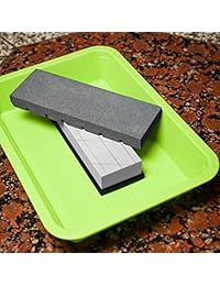 Nordstrand Flattening Stone   Sharpening Tool for Re Leveling Waterstone, Whetstone, Oil Stones   Coarse Grinding Lapping Plate with Grooves & Rough Grit   Flattener Fixer Sharpener for Waterstones