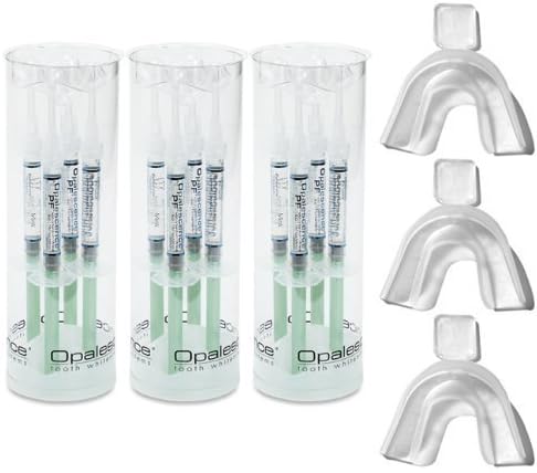 Opalescence Teeth Whitening Gel Mint with 3 GreenDot Teeth Trays (20, 12 Syringes) by Ultradent and GreenDOt