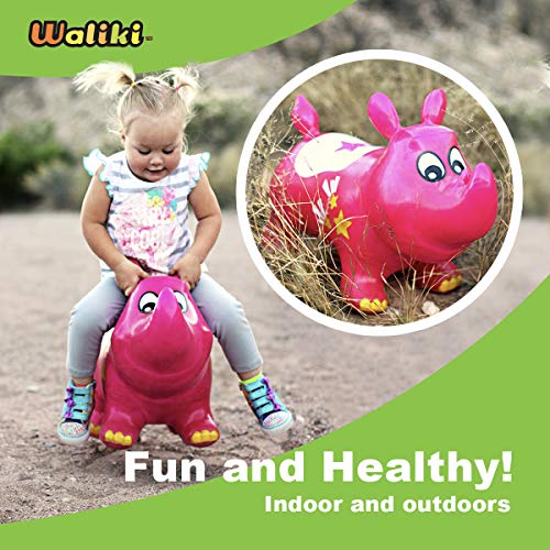 WALIKI Bouncy Horse Kent The Rhino Inflatable Horse Hopper (Space